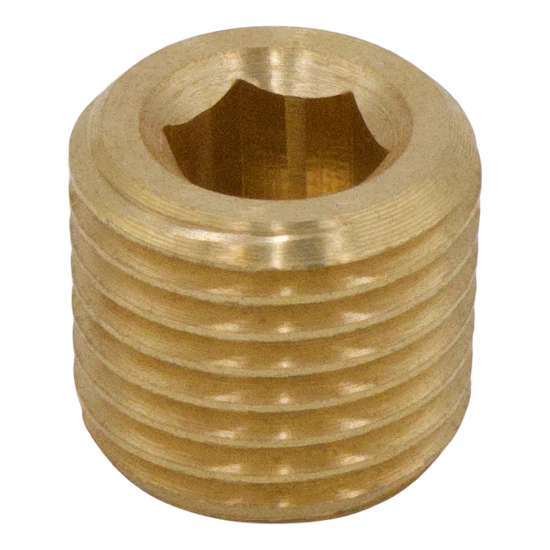 BRASS ALLEN HEAD PLUG 3/8"