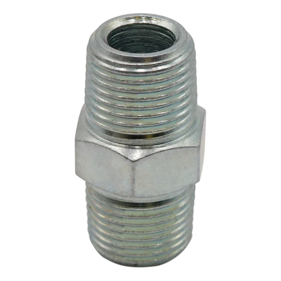 STEEL HEX NIPPLE 1/2MPT X 3/8MPT, 3000PSI