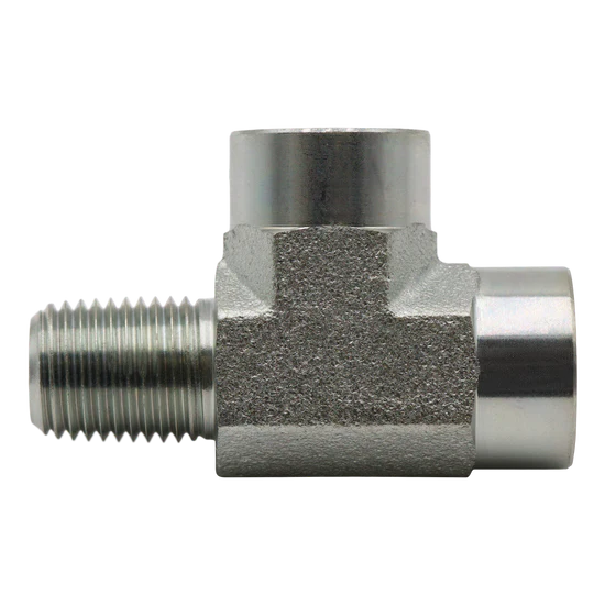 STEEL STREET TEE 3/8FPTx3/8MPTx3/8FPT 4000 PSI