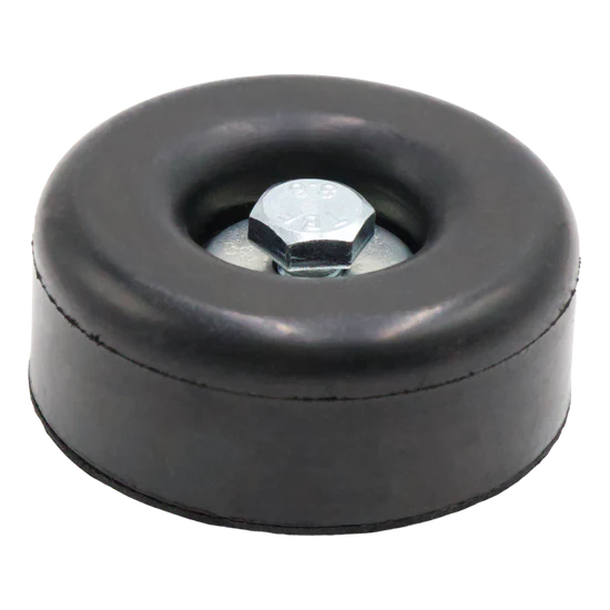 FOOT, RUBBER 2.5"x1" W/NUT, BOLT & WASHER (HOCKEY